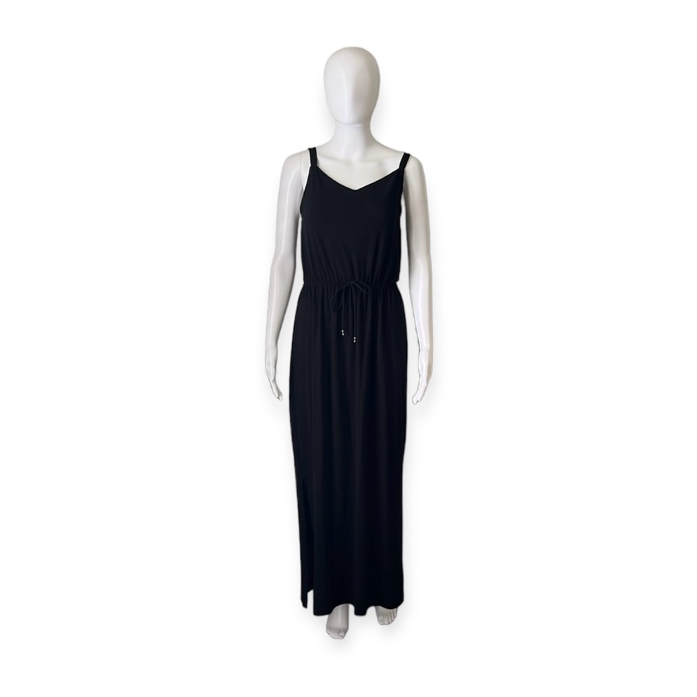 Lildy Tie Waist Black Maxi Sundress Size L/XL